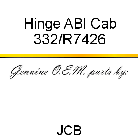 Hinge, ABI Cab 332/R7426
