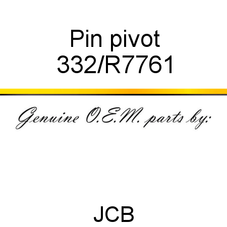Pin, pivot 332/R7761