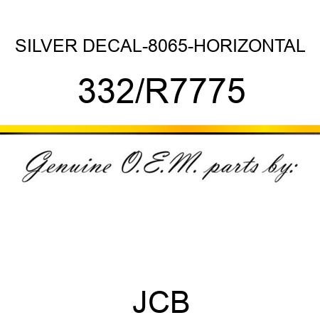 SILVER DECAL-8065-HORIZONTAL 332/R7775