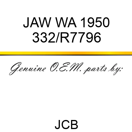JAW WA 1950 332/R7796