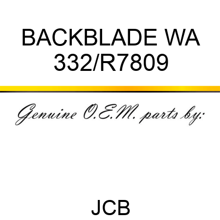 BACKBLADE WA 332/R7809