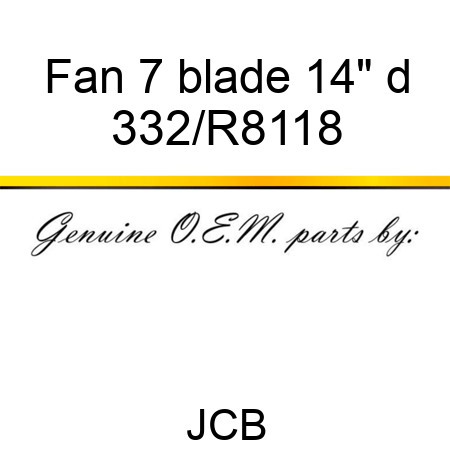Fan 7 blade, 14