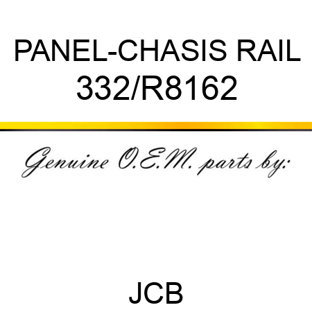 PANEL-CHASIS RAIL 332/R8162