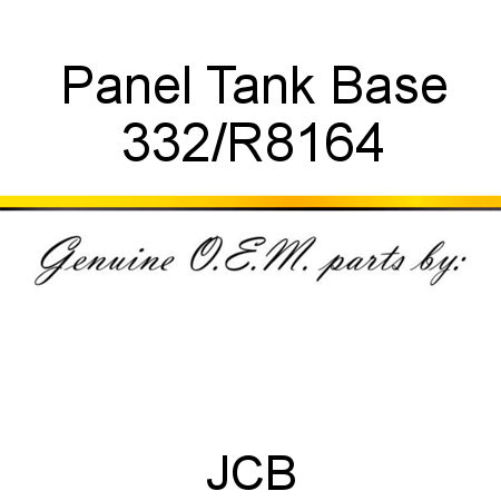 Panel, Tank Base 332/R8164
