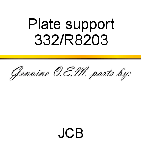 Plate, support 332/R8203