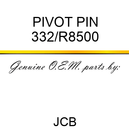 PIVOT PIN 332/R8500