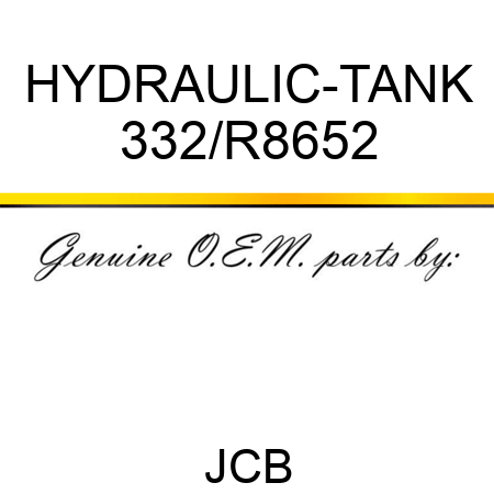 HYDRAULIC-TANK 332/R8652