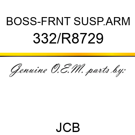 BOSS-FRNT SUSP.ARM 332/R8729