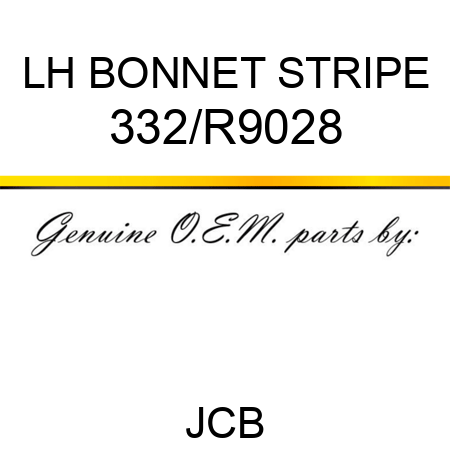 LH BONNET STRIPE 332/R9028