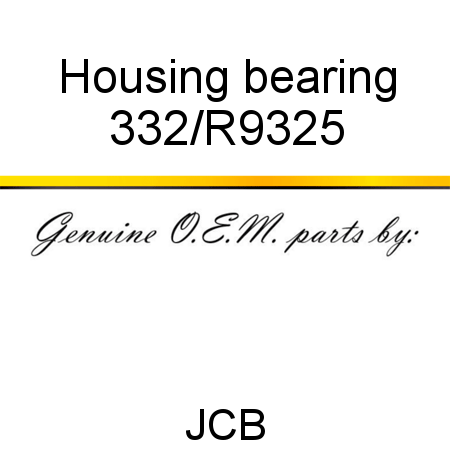 Housing, bearing 332/R9325