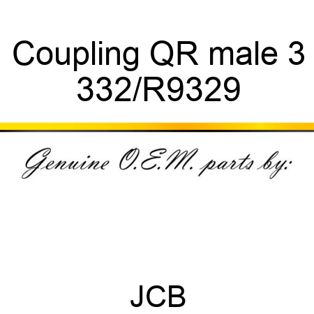 Coupling QR male 3 332/R9329