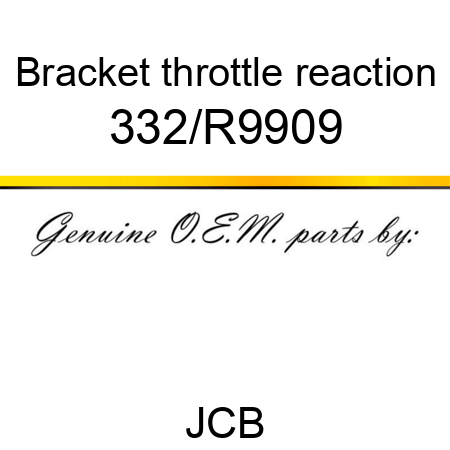 Bracket, throttle reaction 332/R9909