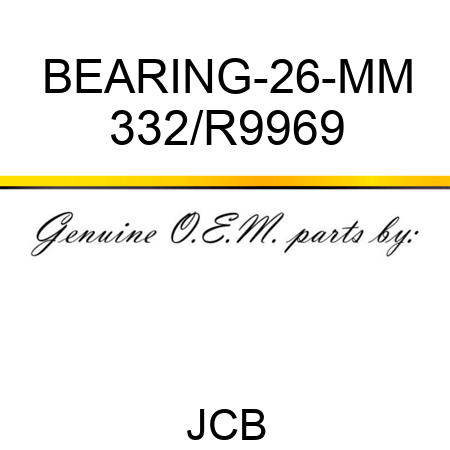 BEARING-26-MM 332/R9969