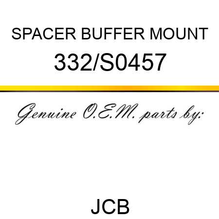 SPACER BUFFER MOUNT 332/S0457