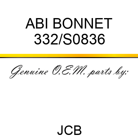 ABI BONNET 332/S0836