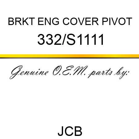 BRKT ENG COVER PIVOT 332/S1111