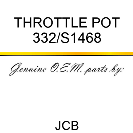THROTTLE POT 332/S1468