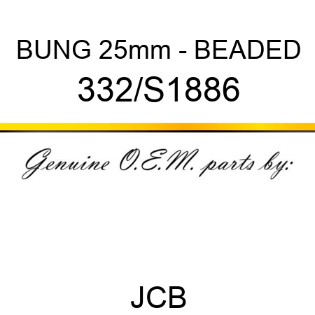 BUNG 25mm - BEADED 332/S1886