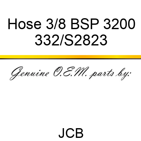 Hose 3/8 BSP 3200 332/S2823