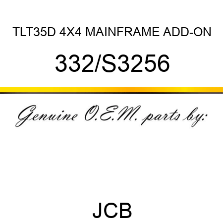 TLT35D 4X4 MAINFRAME ADD-ON 332/S3256