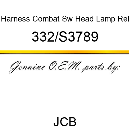 Harness Combat Sw Head Lamp Rel 332/S3789