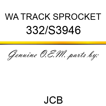 WA TRACK SPROCKET 332/S3946