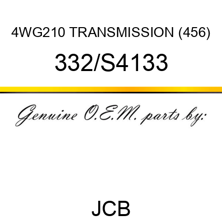 4WG210 TRANSMISSION (456) 332/S4133