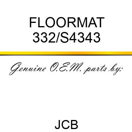 FLOORMAT 332/S4343