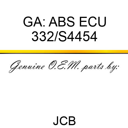 GA: ABS ECU 332/S4454