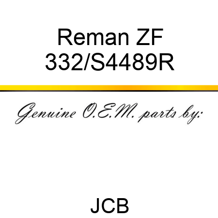 Reman ZF 332/S4489R