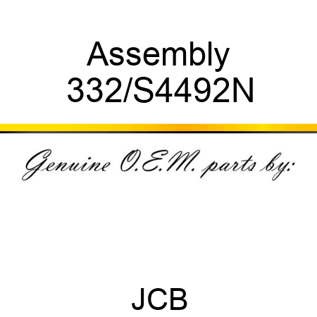 Assembly 332/S4492N