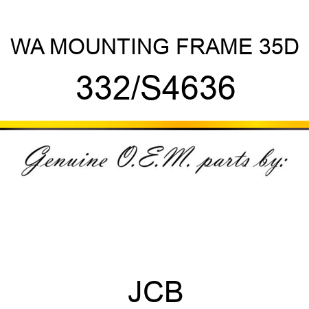 WA MOUNTING FRAME 35D 332/S4636