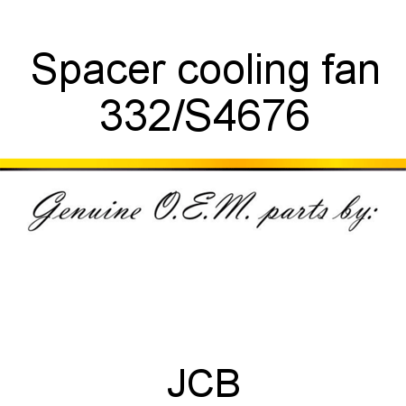 Spacer, cooling fan 332/S4676