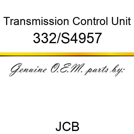 Transmission Control Unit 332/S4957