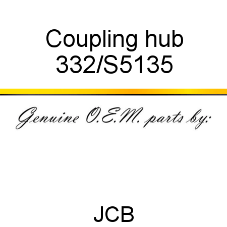 Coupling, hub 332/S5135