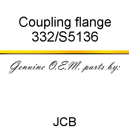 Coupling, flange 332/S5136