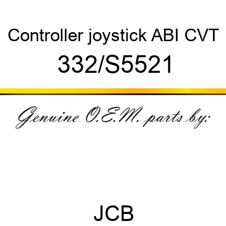 Controller, joystick ABI, CVT 332/S5521