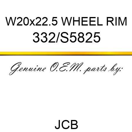 W20x22.5 WHEEL RIM 332/S5825