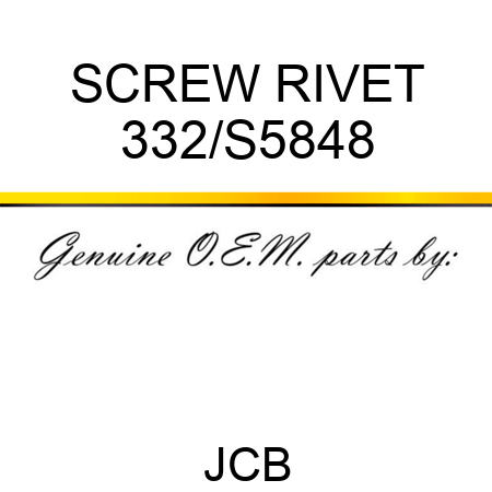 SCREW RIVET 332/S5848