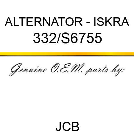 ALTERNATOR - ISKRA 332/S6755