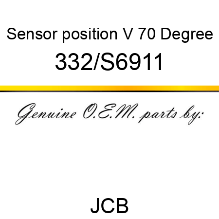 Sensor, position, V 70 Degree 332/S6911