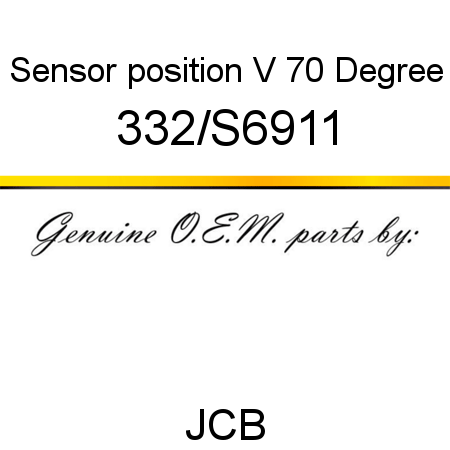 Sensor, position, V 70 Degree 332/S6911