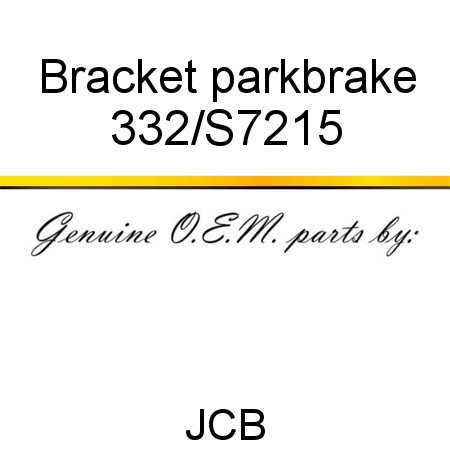 Bracket, parkbrake 332/S7215
