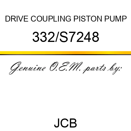 DRIVE COUPLING PISTON PUMP 332/S7248