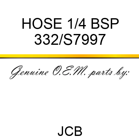 HOSE 1/4 BSP 332/S7997