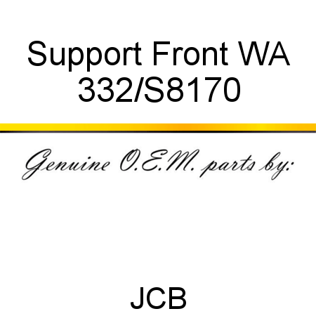 Support, Front WA 332/S8170
