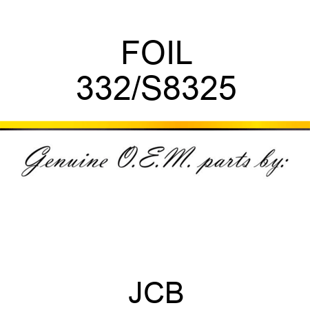 FOIL 332/S8325