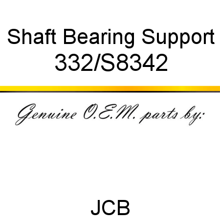 Shaft, Bearing Support 332/S8342