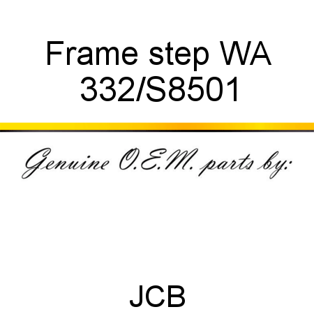 Frame, step WA 332/S8501