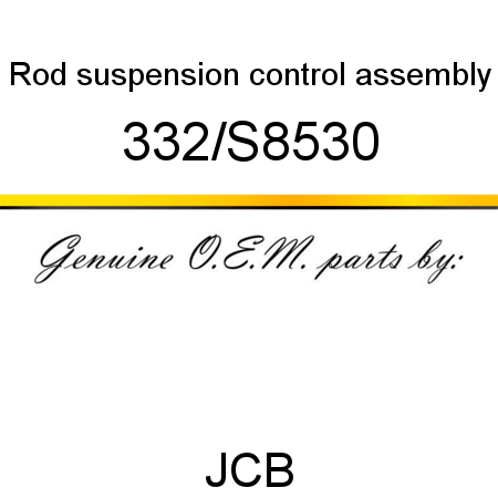 Rod, suspension control, assembly 332/S8530